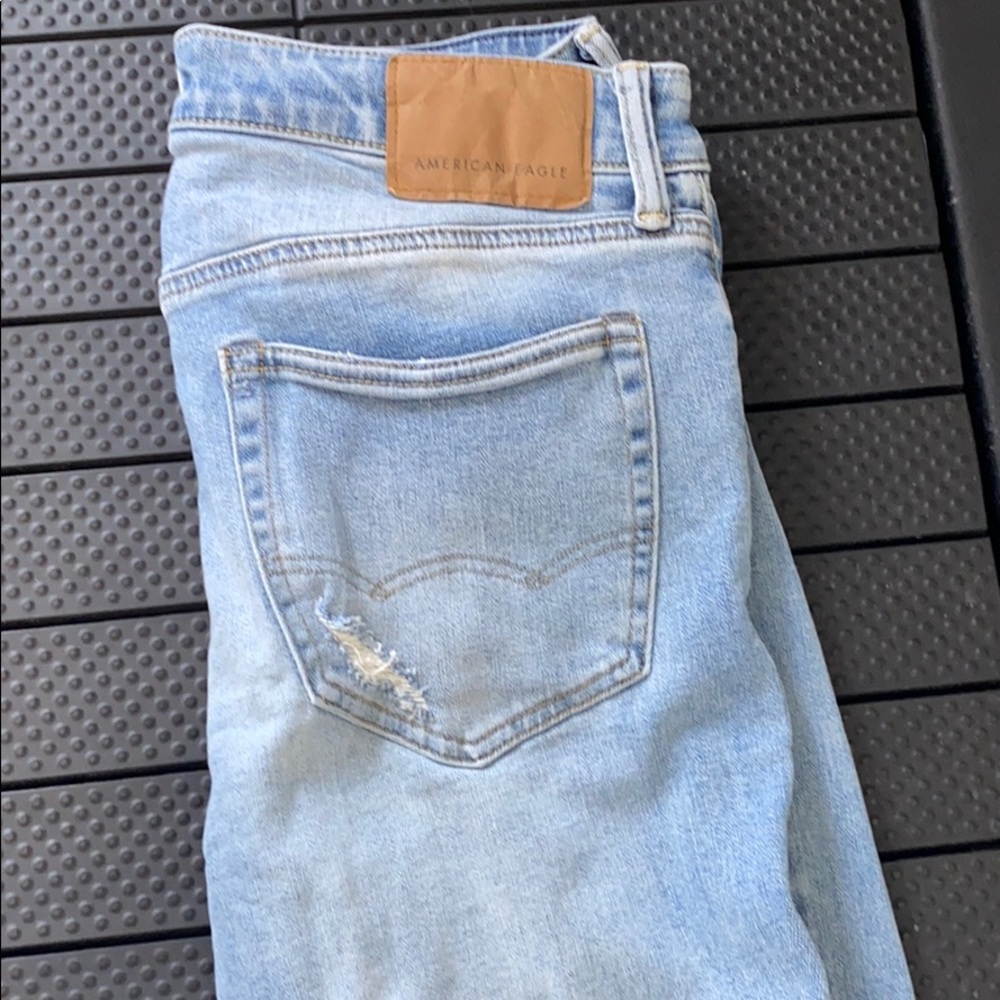 Men’s AE distressed jeans skinny - Picture 4 of 4